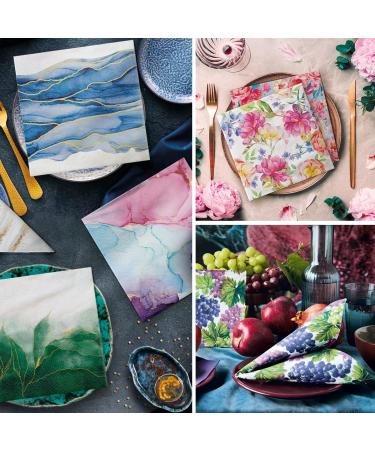 PAW 3-Layer Colorful Tropical Fruits Napkins - 20 Pieces | Perfect for Birthdays Weddings & Parties | 33x33 cm Paper Napkins - Buy Online on SooperMarket.com