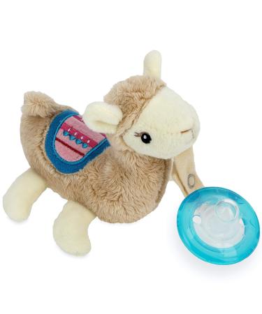 Nuby Soft Plush Pacifinder with Detachable Silicone Pacifier - Llama 0-6 Months | Natural Cherry Shape | Multi | One Size - Pack of 1 - Buy Online on SooperMarket.com