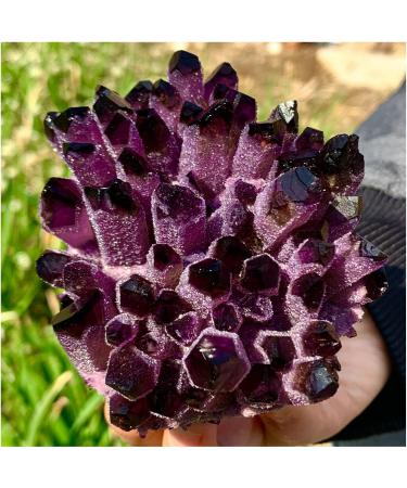Crystals 1pc Natural Amethyst Violet Ghost Phantom Quartz Crystal Cluster Specimen Pray Home Decor degaussing Stone Collection (Size : 610-700g) - Buy Online on SooperMarket.com