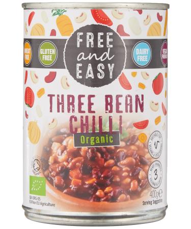 Free & Easy Organic Three Bean Chilli 400g