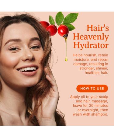 Rosehip Seed Oil. 120ml. 100% Pure. Cold-pressed. Unrefined. Chemical-free. Rich in Vitamin C. Great for Mature Skin. Natural Moisturizer for Hair Skin. 120 ml (Pack of 1) - Buy Online on SooperMarket.com