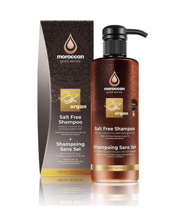 Moroccan Gold Series Salt Free Shampoo 16.9oz - Hydrating Argan Oil & Keratin Shampoo for Curly, Dry, Color Treated Hair - Buy Online on SooperMarket.com