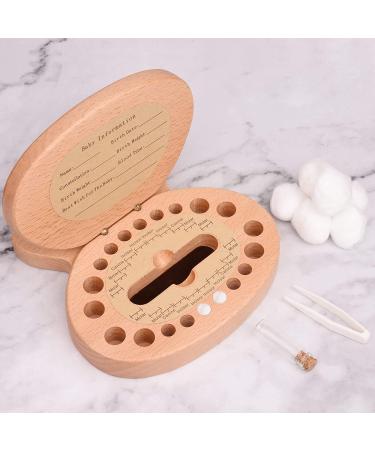 AhfuLife Wooden Rabbit Baby Tooth Keepsake Fairy Box - Lanugo Bottle - First Lost Teeth Holder - Cute Organizer for Boys & Girls - Baby Shower Gift - Medium - Buy Online on SooperMarket.com