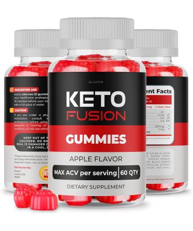 Alapor Keto Fusion Strawberry ACV Gummies - 30 Days Supply | Vitamins Infused | Keto-Friendly - Buy Online on SooperMarket.com