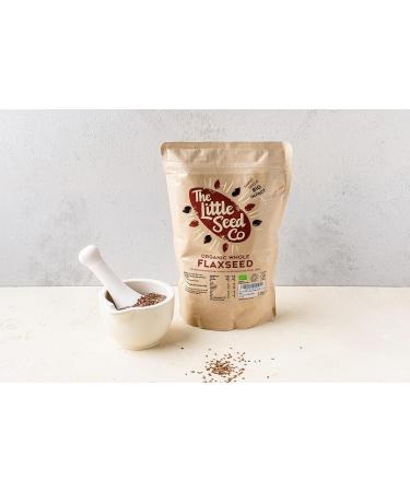 The Little Seed Co Organic Whole Flaxseed - 1.2kg - Buy Online on SooperMarket.com