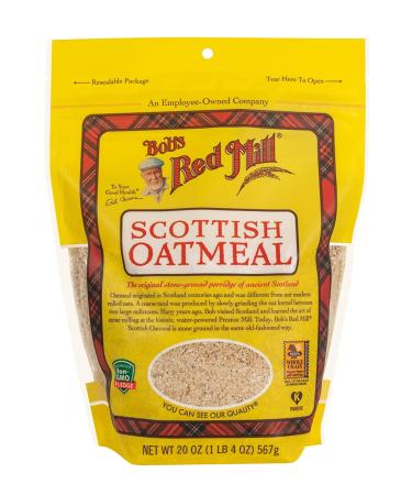 Bob's Red Mill Scottish Oatmeal 20oz - Pack of 4, 1.25lb Resealable Bags - Buy Online on SooperMarket.com
