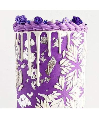 Violet Icing Flowers 30 Count Pack - Small Purple Edible Roses & Lavender Sprinkles by Simply Sucr - Buy Online on SooperMarket.com