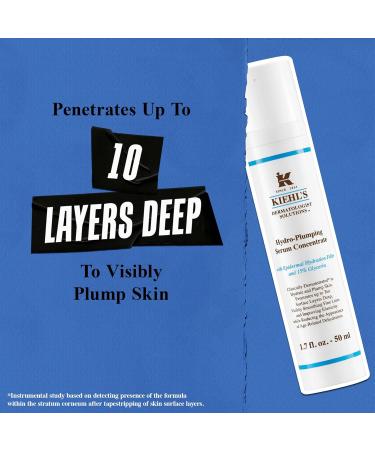 Kiehl's Hydro-Plumping Hydrating Serum - Plump Skin Improve Elasticity Reduce Dryness - Fragrance-Free 2.5 Fl Oz - Buy Online on SooperMarket.com