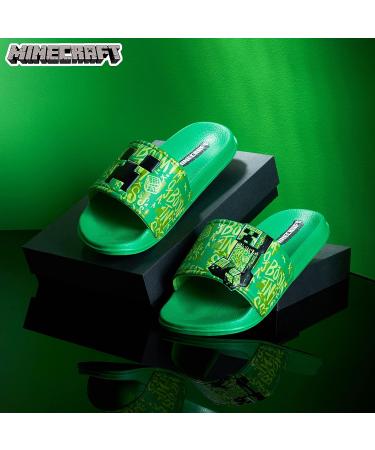 Buy Minecraft Flip-Flops for Kids - Unisex Green Swimming Shoes & Creeper Sandals 34/35 EU - Buy Online on SooperMarket.com