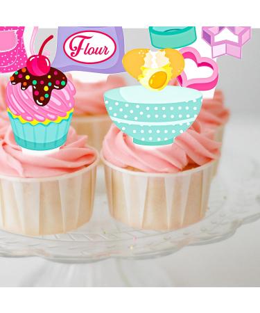 Baking Theme Party Cupcake Toppers - Buy Online on SooperMarket.com