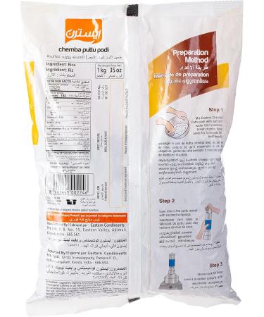 Eastern 3 Step Easy Cooking| Chemba Puttu Podi |1kg | Red Rice Flour for Steam Cake - Buy Online on SooperMarket.com
