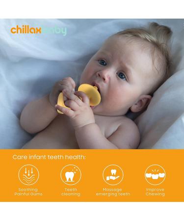 Chillax Teether Toys - Soothing Relief for Baby Teething - Non-BPA Silicone Teethers for Infants 3+ Months - Dishwasher-Safe - Buy Online on SooperMarket.com