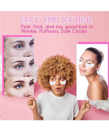 CCbeauty Reusable Under Eye Patches & Eye Cream Applicator Set | 100% Silicone Gel Pads for Hydration Fine Lines & Dark Circles | Storage Tin Included - Buy Online on SooperMarket.com