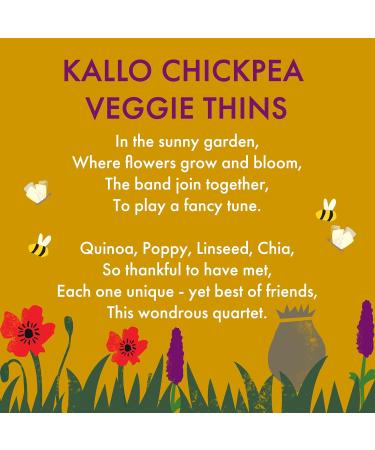 Kallo Mixed Seeds Veggie Thins Crackers | Healthy Snacks High Fibre Gluten Free Plant Protein & Baked |100g Single Pack - Buy Online on SooperMarket.com