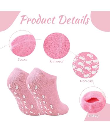 Moisturizing Gel Socks - 2 Pairs for Cracked Dry Feet | Anti-Slip Design | Ladies Spa Foot Care Set - Reusable Footlock Socks - Buy Online on SooperMarket.com