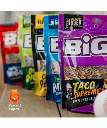 Peaceful Squirrel Variety BIGS Sunflower Seeds Sampler Pack - 13 Flavors, Keto Friendly On-The-Go Snack - 5.35oz - Buy Online on SooperMarket.com