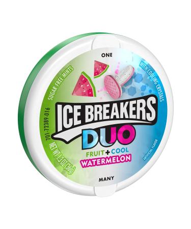 ICE Breakers Duo Sugar Free Mints Watermelon 1.3 Ounce
