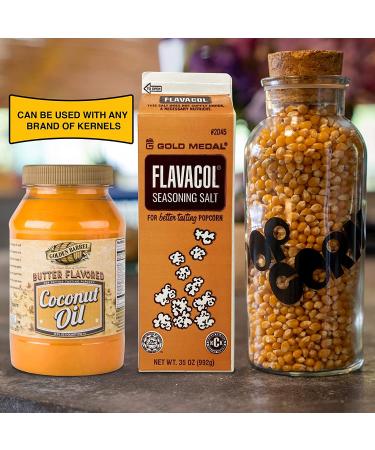 Ultimate Movie Theater Popcorn Kit - Flavacol Salt & Golden Barrel Butter Flavored Coconut Oil - Vegan & Gluten-Free Ingredients - Non-GMO & Kosher Certified - Buy Online on SooperMarket.com