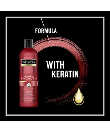 TRESemm Keratin Smooth Shampoo 20 oz - 4 Pack | Hydrating Formula for Dry Hair | Sleek Look Lasts Up to 72 Hours - Buy Online on SooperMarket.com