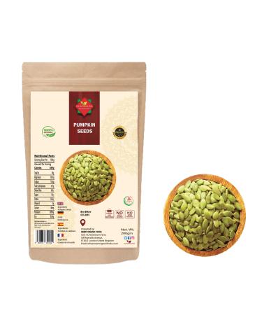 Pumkin Seeds (200Gram /7.05 oz) | Raw Pumkin Seeds | Hing in Fibre | Source of Protein | Non GMO | Vegan | 100% Natural | Premium Quality | Authentic