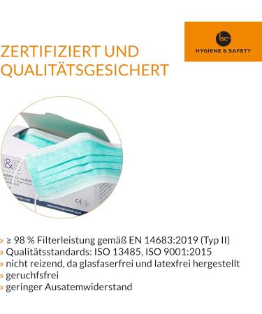 Buy ISC Hygiene & Safety Mundsicht Mask - 50 Durable 3-Layer Masks Comfort Fit Latex-Free Multi-Color Options - International Shipping Available - Buy Online on SooperMarket.com