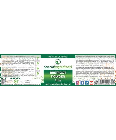 Beetroot Powder 250g Premium Quality Natural Food Colour Non-GMO Gluten Free - Recyclable Container 250 g - Buy Online on SooperMarket.com