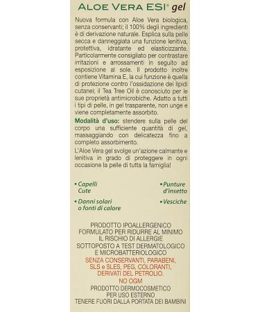 Buy ESI Aloe Vera Gel with Vitamin E & Tea Tree - 100 ml | Soothing Skin Care | International Shipping - Buy Online on SooperMarket.com
