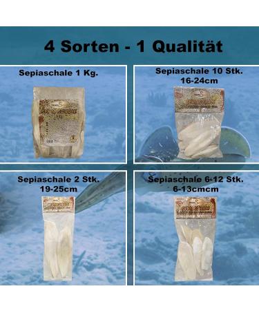 Premium Tropic Shop Sepia Shell Pack - 100% Pure Calcium Supply for Reptiles & Birds | 6-12 Pieces (100g) - Health-Promoting Minerals - Buy Online on SooperMarket.com