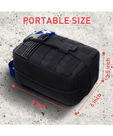 Buy Medical Tactical Bags & EMT IFAK Rip-Away Utility Pouch | Camping Hunting Hiking Supplies - Blue/Black - Buy Online on SooperMarket.com