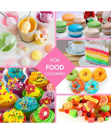 ValueTalks 12 Color x 10ml Food Grade Liquid Food Coloring for Baking and Decorating - Vegan-free and Flavorless Dye for Icing, Cake, Macaron, Fondant, and Slime - Buy Online on SooperMarket.com