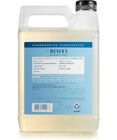 MRS. MEYER'S CLEAN DAY Liquid Dish Soap Refill - Biodegradable Rain Water 48 fl. oz - Eco-Friendly Dishwashing Solution - Buy Online on SooperMarket.com