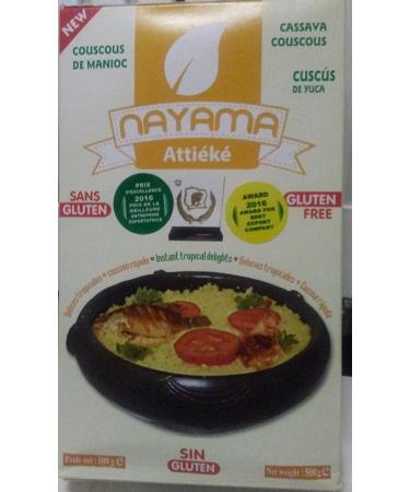 Nayama Attieke - Gluten Free Cassava Couscous 500g (17.6 oz) - Authentic African Food - Buy Online on SooperMarket.com