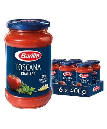 Barilla Pasta Sauce Toscana Herbs Italian Sauce 6-Pack (6x400g) 400 g (6-Pack) Toscana Herbs