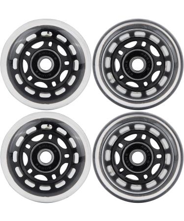 AOWESM 64mm Inline Skate Wheels w/ABEC-9 Bearings - 4 Pack Black | Roller Skates, Pelican Storm Case, Roller Board Bag, Luggage Suitcase, Water Rower Seat, Lathe Rest - Buy Online on SooperMarket.com
