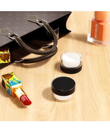 Newan 60 Pieces Transparent Jars with Screw Caps - Ideal for Makeup Creams Lotions - 10G 10ml Empty Can with Stickers - Black Mini Crowds - Buy Online on SooperMarket.com