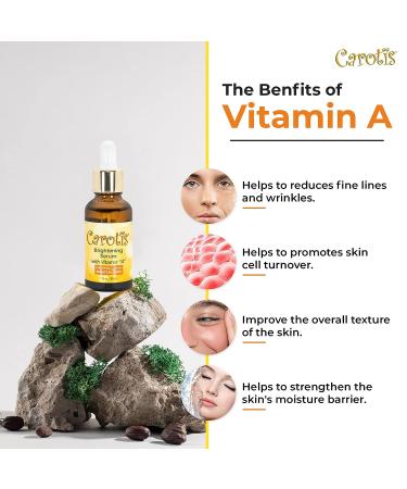 CAROT S Skin Brightening Serum - 1 fl oz | Dark Circles, Wrinkles & Spots Remover with Carrot Oil & Vitamin A - Buy Online on SooperMarket.com
