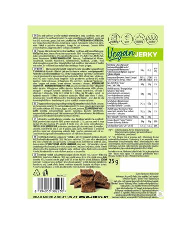 Indiana Vegan Original Jerky - High Protein Plant-Based Snack No Added Sugar Gluten-Free (10-Pack) - Buy Online on SooperMarket.com