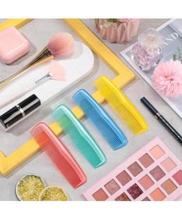 4-Piece Plastic Hair Combs Set for Women and Men - Fine and Standard Tooth Hair Cutting, Dressing, and Styling Combs - Hairdressing Barber Salon Tool - Multi Color - Buy Online on SooperMarket.com
