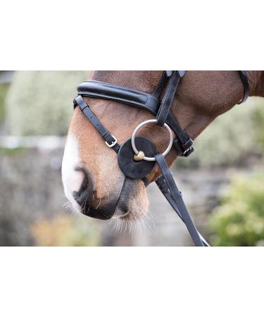 LeMieux Silicone Horse Bit Equestrian Rings Pairs in Black - Soft Pliable Reduces Chafing & Rubbing - One Size - Buy Online on SooperMarket.com