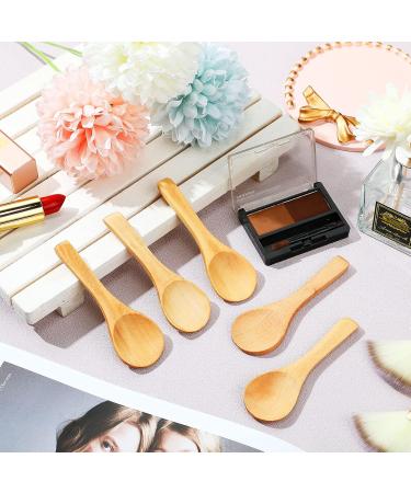 36 Pieces Mini Wooden Cosmetic Spoons - Eco-friendly Makeup Spatulas for Skincare & Beauty - Buy Online on SooperMarket.com