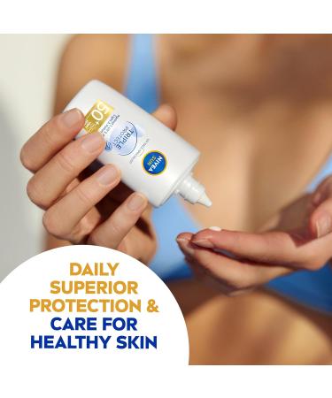 NIVEA SUN Triple Protect Light Sun Fluid SPF50+ (40ml) Face Sun Cream SPF50 with Hyaluron Protects Against UV Blue Light and Pollution Daily Face Sunscreen - Buy Online on SooperMarket.com