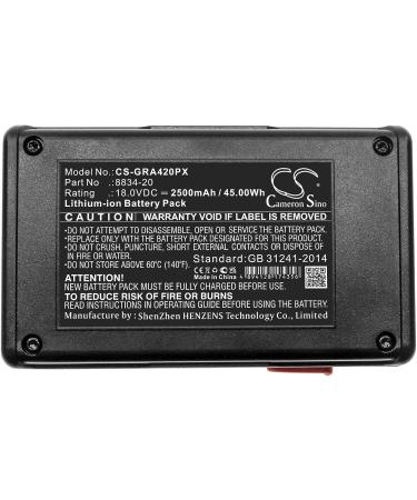 18V High-Performance Replacement Battery for 8844-20 Turbotrimmer SmallCut 300 & EasyCut 42 - 2500mAh Akku Battery - Buy Online on SooperMarket.com