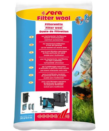 sera filter wool 250 g - For mechanical pre-filtering of finer dirt particles