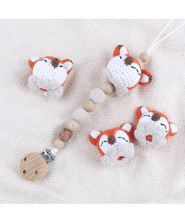 Pacifier Clip Animal Beads Teether Bracelet - Baby Teething Toy for Babies 0-12 Months | W03 - Buy Online on SooperMarket.com