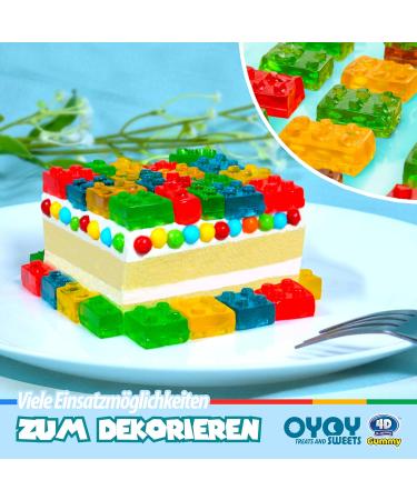 8er Set Amos 4D Rubber Blocks & Dinosaurs - Vibrant Fruit Rubber Building Blocks in 3D Design | Perfect for Children's Birthdays & Muffin Decorations - International Shipping! - Buy Online on SooperMarket.com