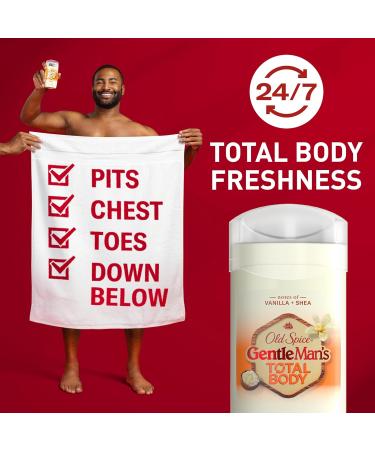 Old Spice Whole Body Deodorant for Men Total Body Deodorant Vanilla + Shea Aluminum Free Deodorant Stick for 24/7 Freshness // Dermatologist Tested Whole Body Deodorant 3.0 oz - Buy Online on SooperMarket.com