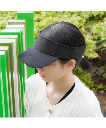 Adjustable Sport Visor Hats for Men and Women - Black Sun Visors - 5 Pieces Set - Buy Online on SooperMarket.com