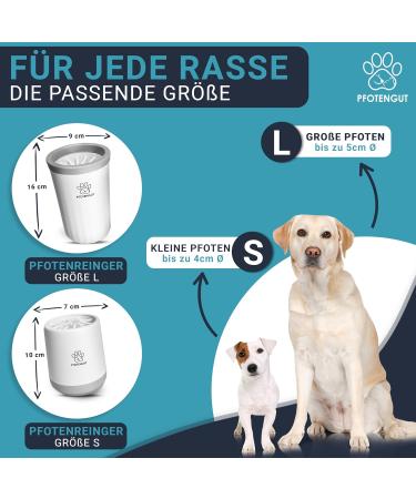 Pfotengut Dog Paw Cleaner - Gentle & Effective for Small & Large Dogs | Includes Suction-Strong Microfiber Towel - Buy Online on SooperMarket.com
