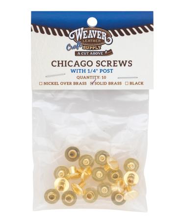Weaver Leather Chicago Screws Solid Brass