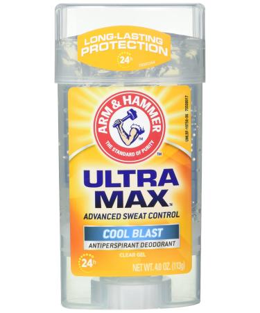 Arm & Hammer UltraMax Clear Gel Antiperspirant Deodorant for Men Cool Blast 4.0 oz (113 g)